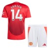 Conjunto (Camiseta+Pantalón Corto) Manchester United Eriksen 14 Primera Equipación 2024-25 - Niño